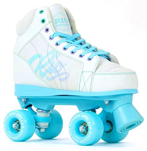 Rio Roller Lumina Adults Patines, Adultos Unisex, White/Blue (Multicolor), 39,5