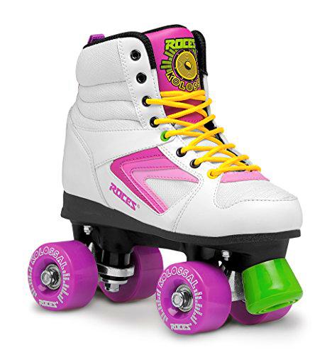 Roces Patines Quad Kolossal, Multicolor/Blanco, 36