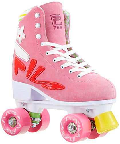 FILA Fleur - Patines para Mujer, Color Rosa, Talla 30