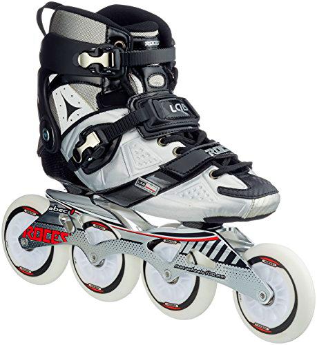 Roces Lab, Patines en Línea Unisex, Multicolor (Negro/Plateado), 40