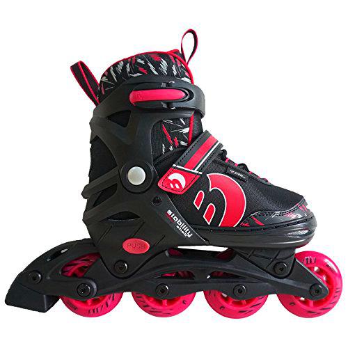 Best Sporting Inline Skates, Größe, Farbe: Pink/Schwarz Patines en línea (Talla