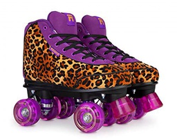 Rookie Rollerskates Patines, Juventud Unisex, Leopard (Multicolor), 34