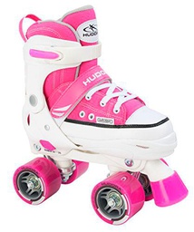 Hudora Rollschuhe Roller Skate, Pink, verstellbar Gr. 28-31