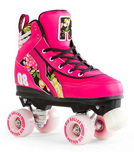 Rio Roller Flower Quad Patines, Unisex Adulto, Multicolor, 40.5
