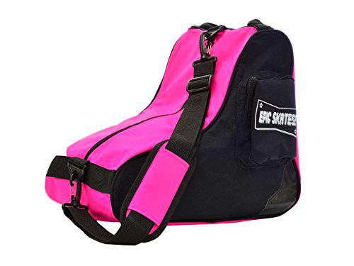 EPIC Patines Premium Skate Bag, Negro/Rosa