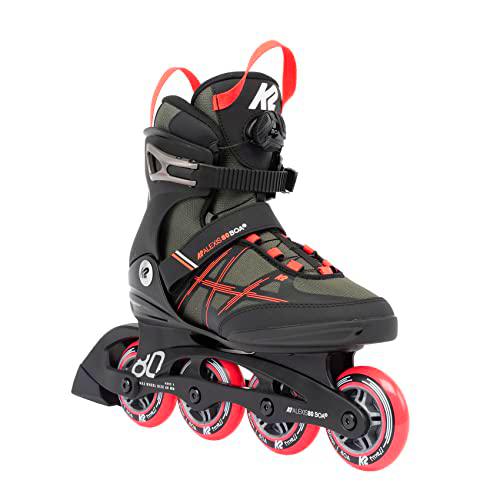 K2 Alexis 80 Boa - Patines en línea para Mujer, Talla 6, Gris/Coral