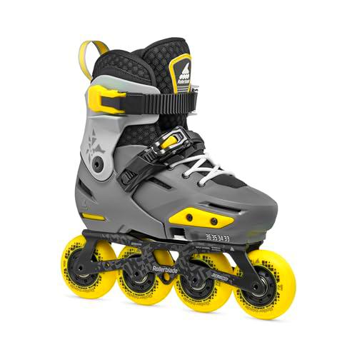 Rollerblade Apex - Patines en línea para niño, Color Amarillo, 37-40