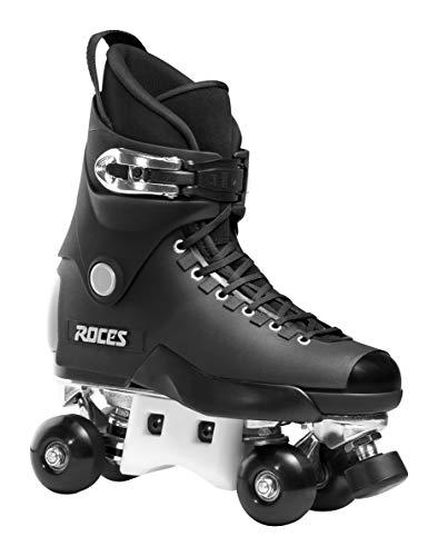 Roces Unisex Jugend Pro 4 Patines, 550073, Negro y Plateado, 38